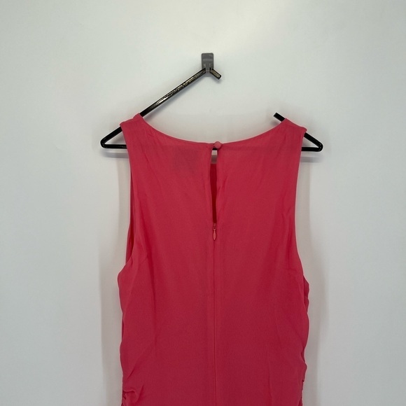 Reformation Magnus Ruffled Midi Dress In Snapdragon Pink - Picture 8 of 13